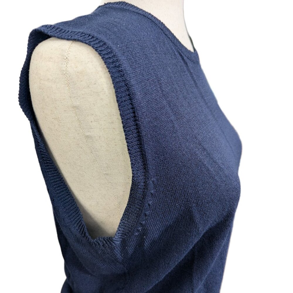 Vintage Cynthia Rowley Navy Blue Tank Large